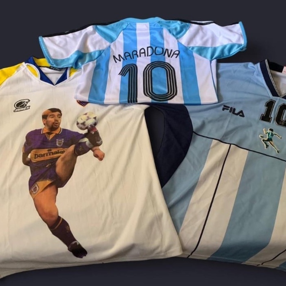 Maradona Jersey Collection coleccion Argentina Mano de Dios D10S Diego Soccer 10